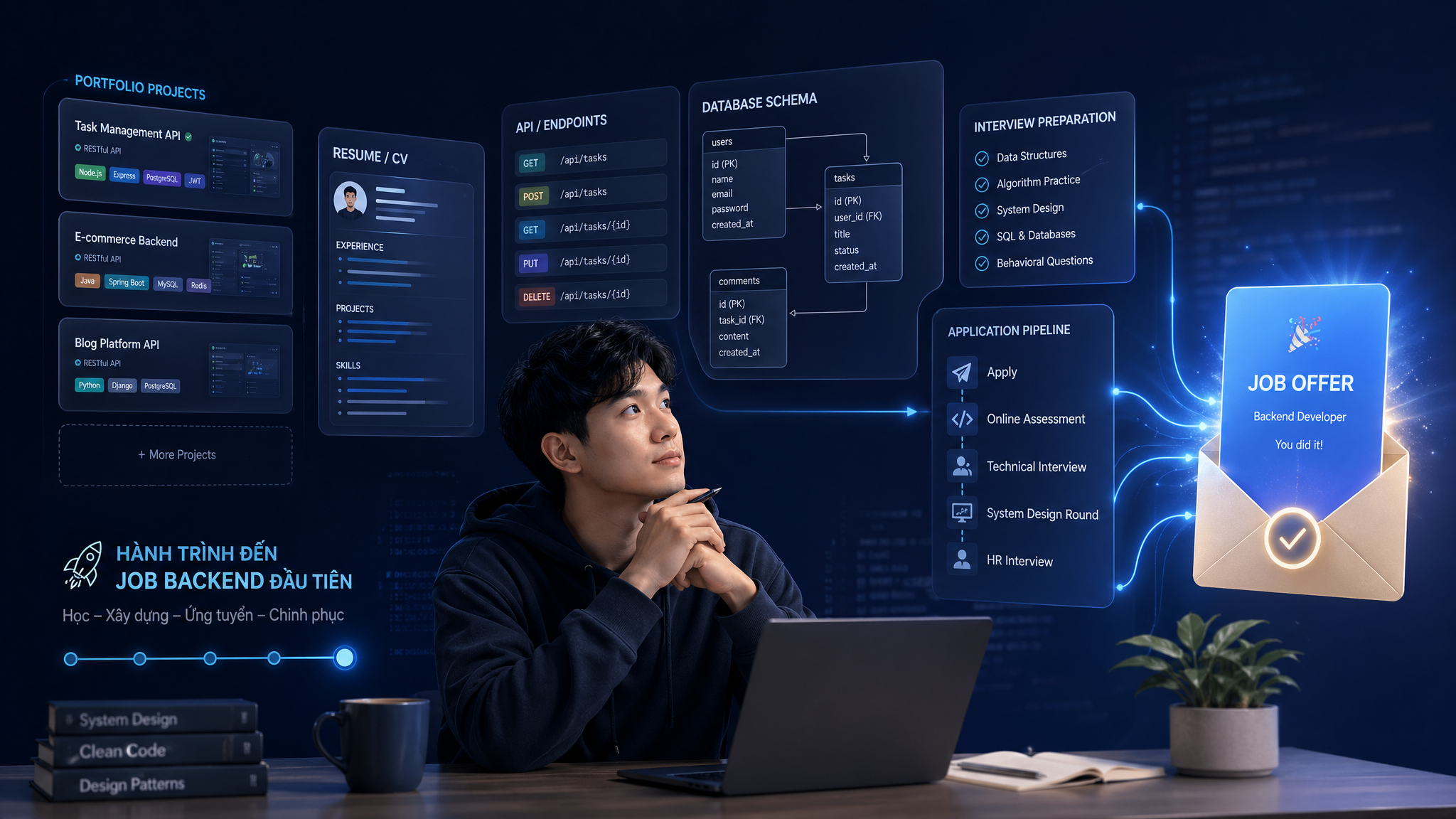 Cách tìm công việc Backend Developer đầu tiên cho người mới