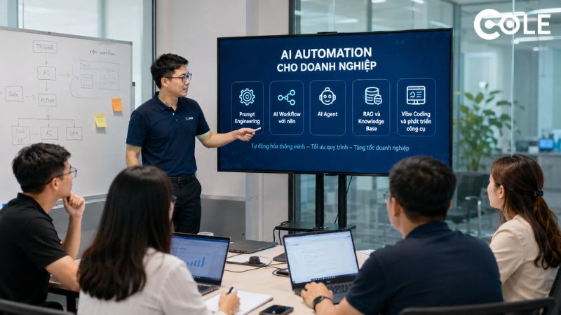 Đào tạo AI Automation cho doanh nghiệp: Xây dựng đội ngũ có năng lực tự động hóa