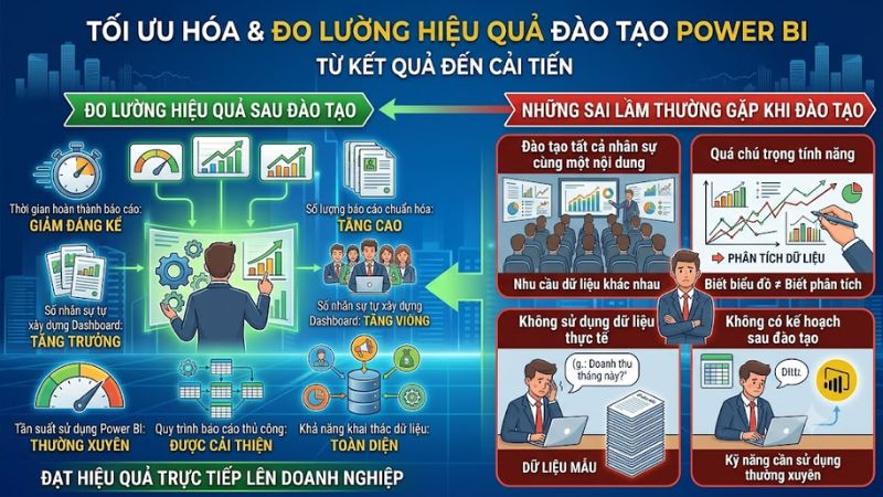Đo lường hiệu quả sau đào tạo Power BI