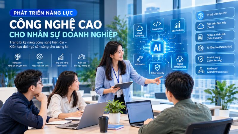 Phát triển năng lực công nghệ cao cho nhân sự doanh nghiệp: Những kỹ năng cần có