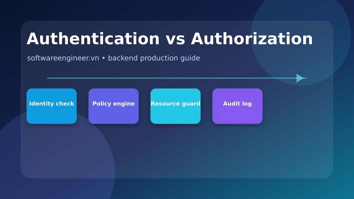 Authentication và Authorization trong Backend: phân biệt đúng để thiết kế hệ thống an toàn