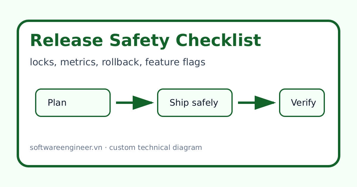 Checklist release database migration zero downtime trước khi chạy production