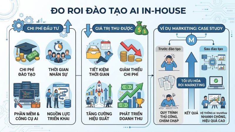 Đo ROI của đào tạo AI in-house như thế nào?